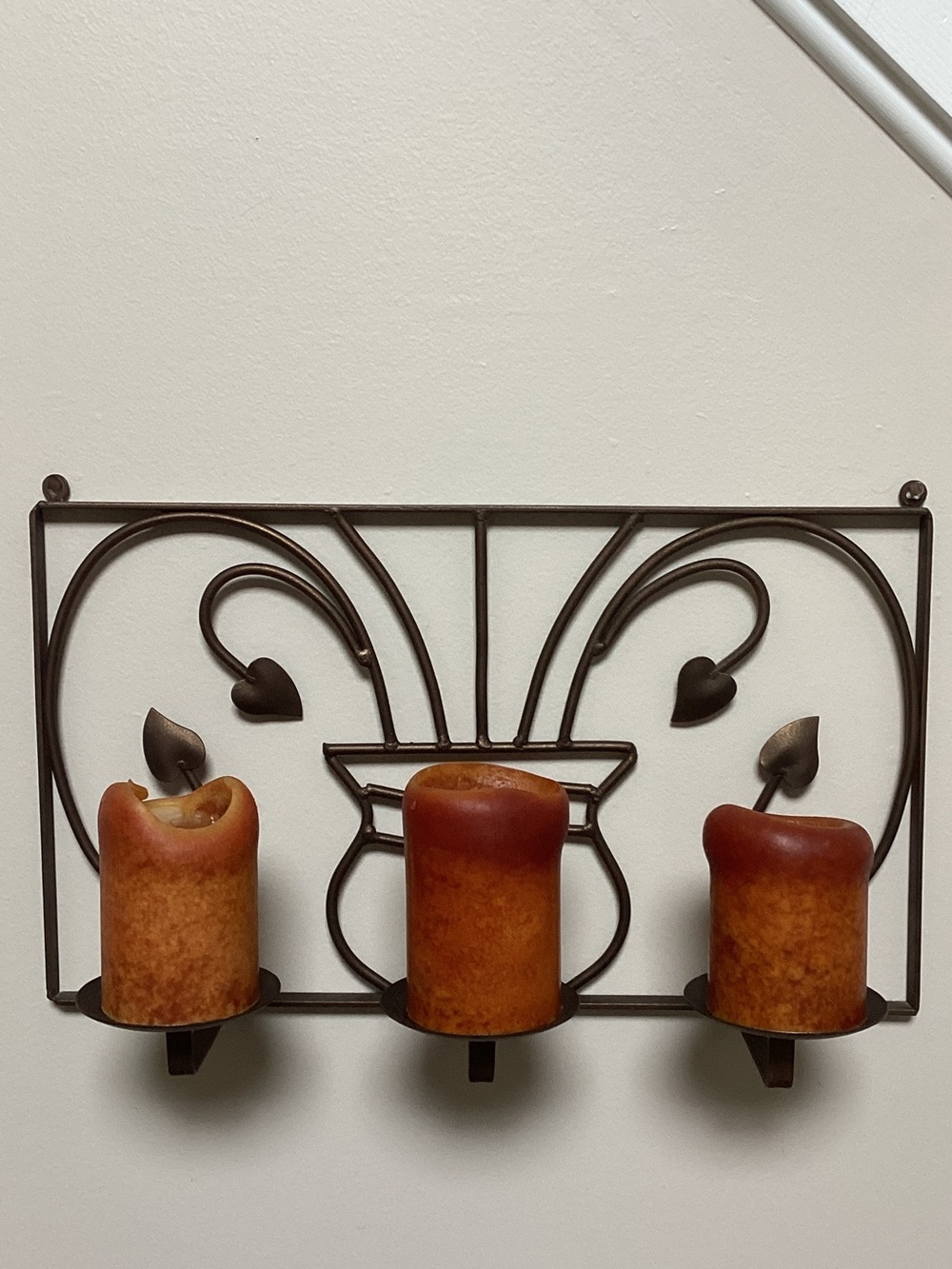 metal wall candle holder